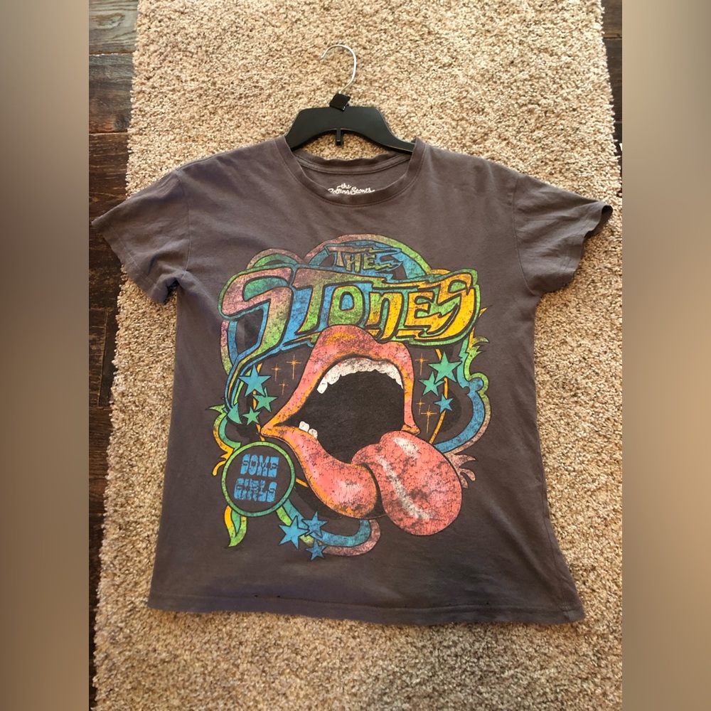 The Rolling Stones Multicolor Tee Size XS see photos for holes